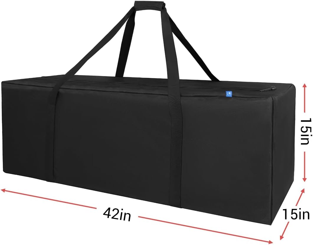 36-Inch Large Travel Duffle Bag, 100L Heavy Duty Luggage, Black