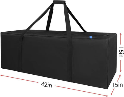 36-Inch Large Travel Duffle Bag, 100L Heavy Duty Luggage, Black
