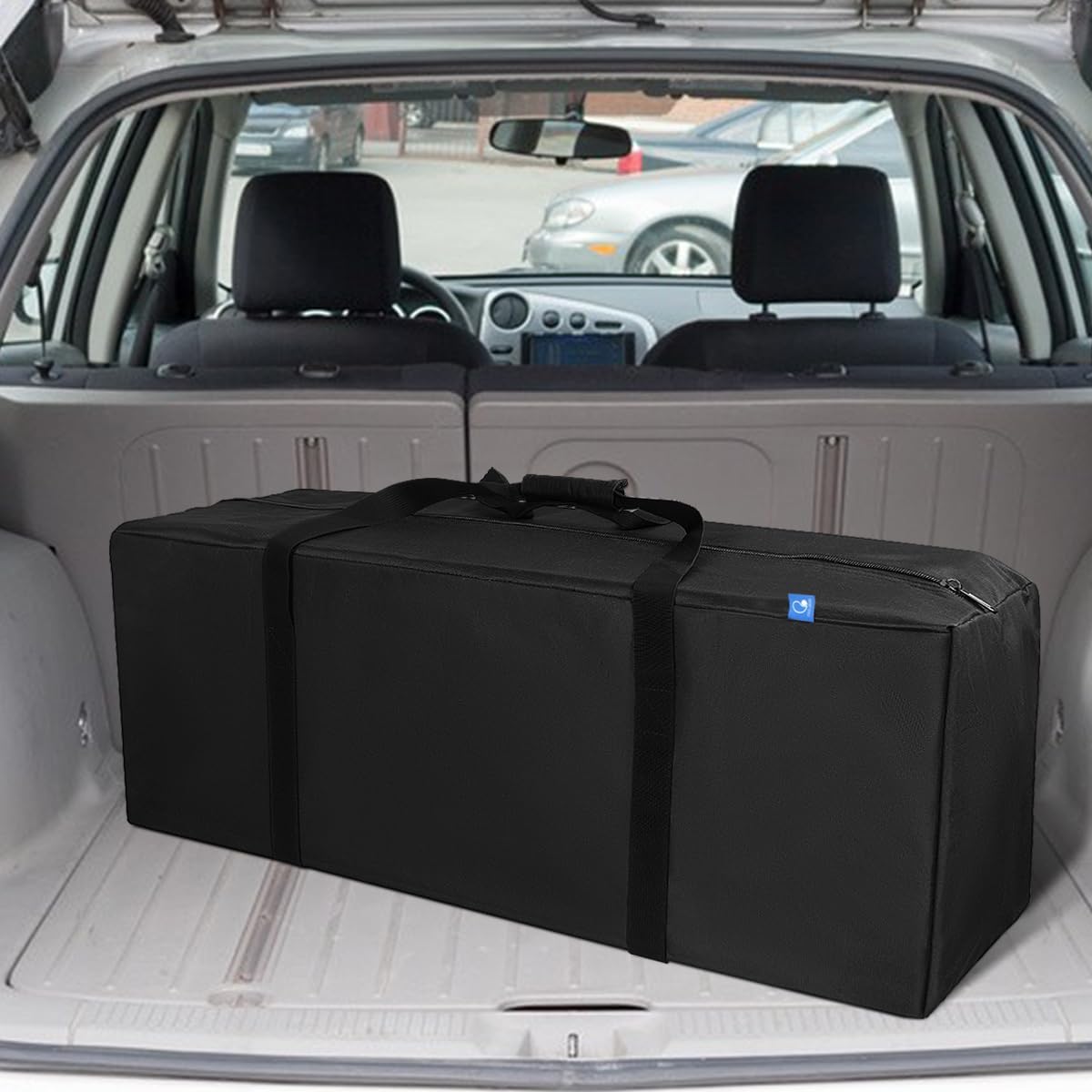 36-Inch Large Travel Duffle Bag, 100L Heavy Duty Luggage, Black