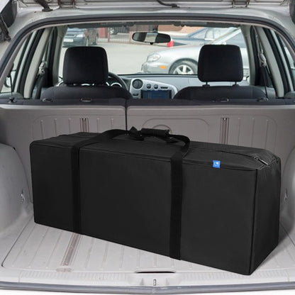 36-Inch Large Travel Duffle Bag, 100L Heavy Duty Luggage, Black
