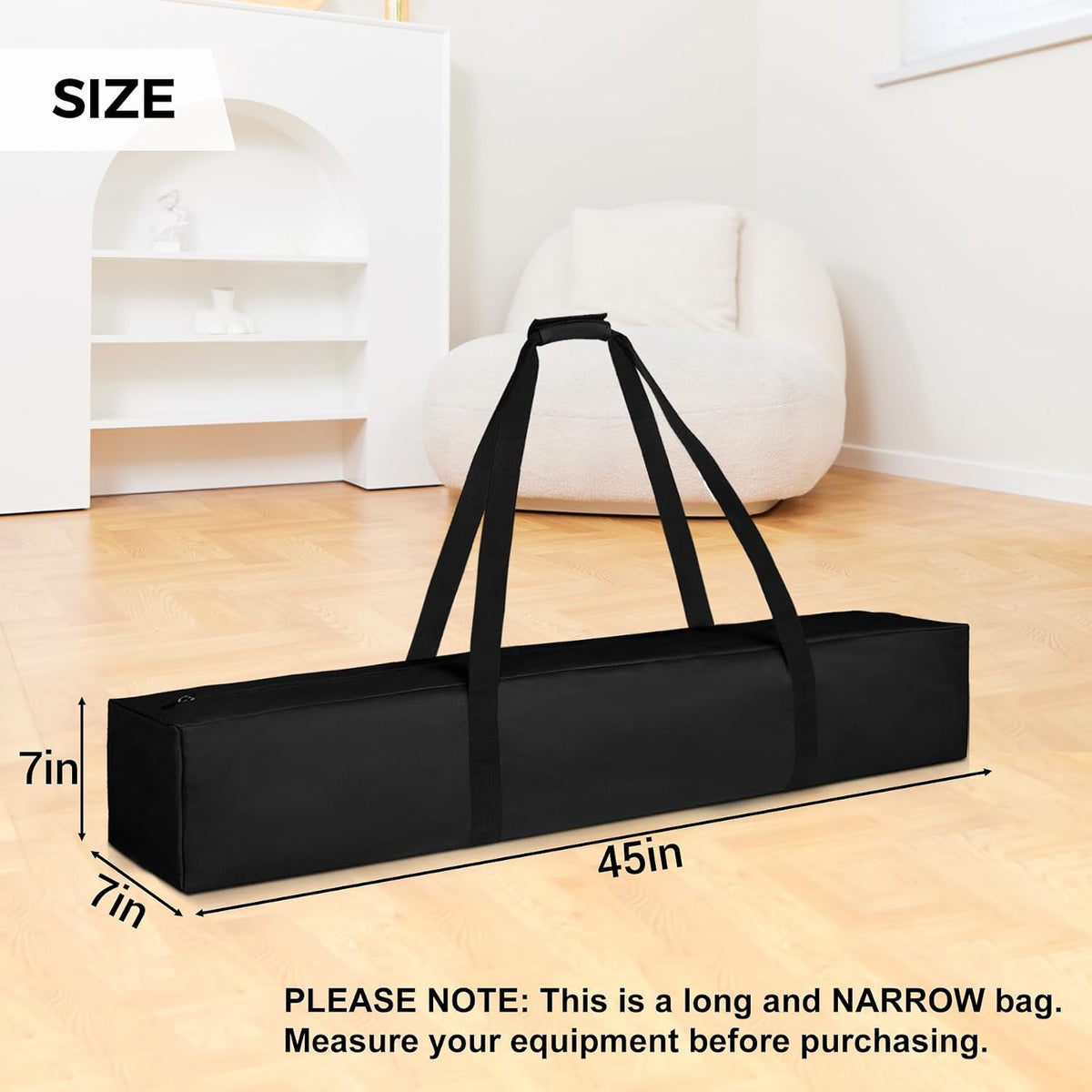 36-Inch Large Travel Duffle Bag, 100L Heavy Duty Luggage, Black