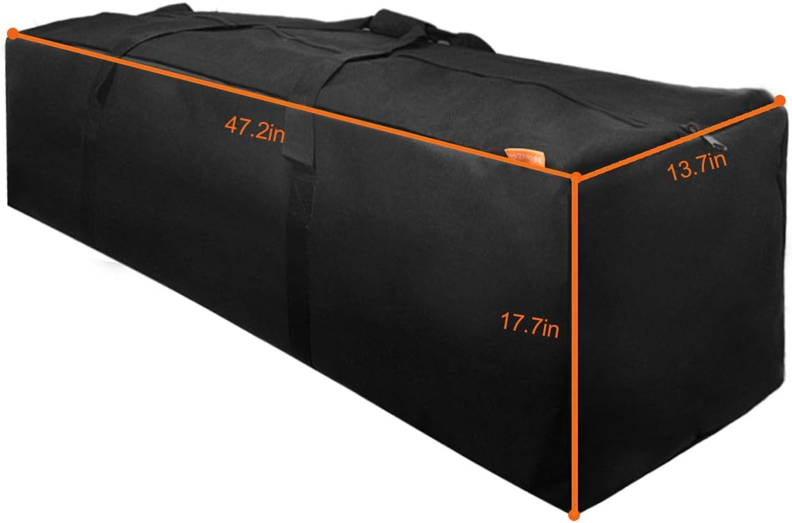 36-Inch Large Travel Duffle Bag, 100L Heavy Duty Luggage, Black