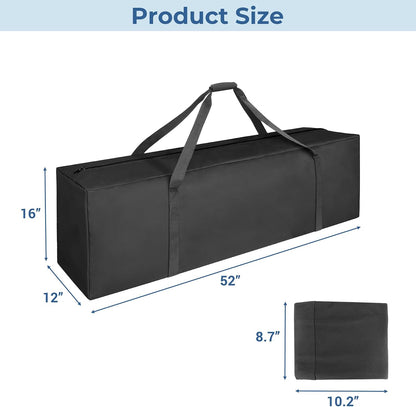 36-Inch Large Travel Duffle Bag, 100L Heavy Duty Luggage, Black