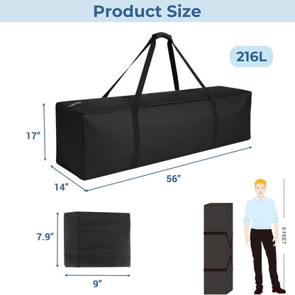 36-Inch Large Travel Duffle Bag, 100L Heavy Duty Luggage, Black