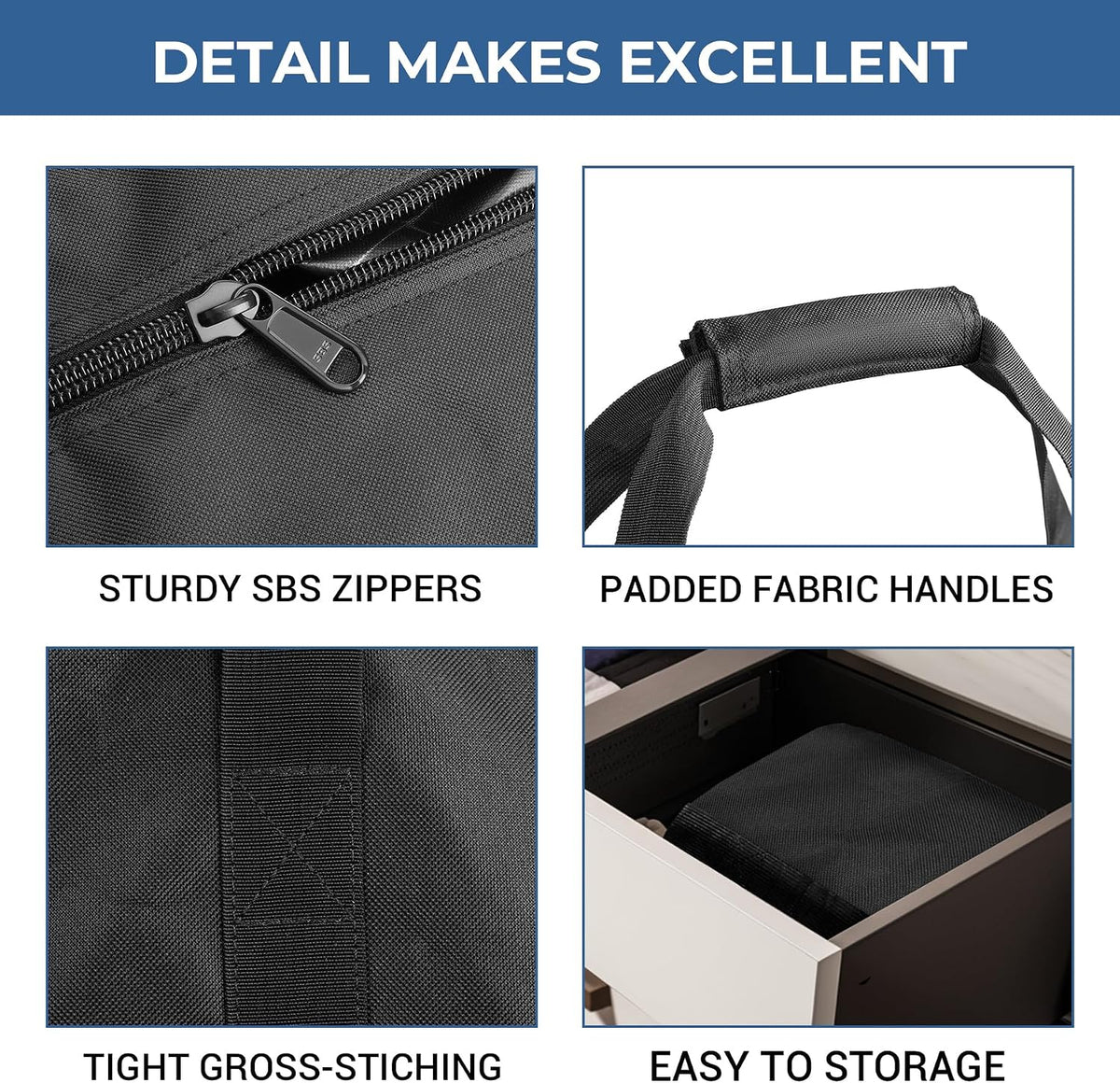 36-Inch Large Travel Duffle Bag, 100L Heavy Duty Luggage, Black
