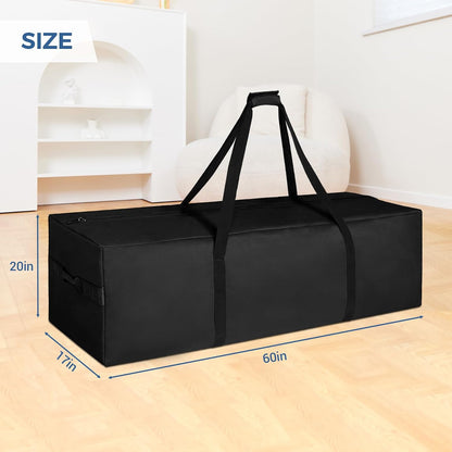 36-Inch Large Travel Duffle Bag, 100L Heavy Duty Luggage, Black