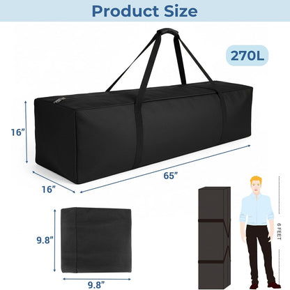 36-Inch Large Travel Duffle Bag, 100L Heavy Duty Luggage, Black