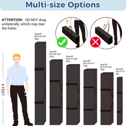 36-Inch Large Travel Duffle Bag, 100L Heavy Duty Luggage, Black