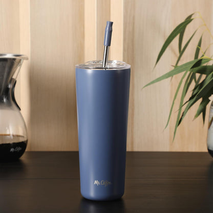 Java Quest 16 oz Double Wall Stainless Steel Tumbler with Lid & Reusable Straw, Insulated Thermal Drink Cup for Hot & Cold Beverages, Teal