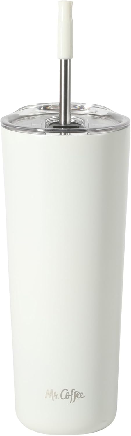 Java Quest 16 oz Double Wall Stainless Steel Tumbler with Lid & Reusable Straw, Insulated Thermal Drink Cup for Hot & Cold Beverages, Teal