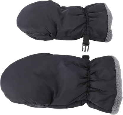 Stroller Hand Muffs Winter Thick Warm Gloves for Outdoor Strolls with Adjustable Straps Baby Stroller Accessories