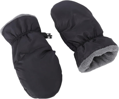 Stroller Hand Muffs Winter Thick Warm Gloves for Outdoor Strolls with Adjustable Straps Baby Stroller Accessories