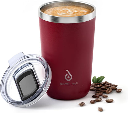 17 oz Travel Coffee Mug, Double Wall Vacuum Stainless Steel Insulated Coffee Tumbler With Lid, Splash-Proof & Cup Holder Friendly, Keeps Drinks Hot/Cold, Dishwasher Safe, Celadon