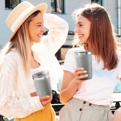 17 oz Travel Coffee Mug, Double Wall Vacuum Stainless Steel Insulated Coffee Tumbler With Lid, Splash-Proof & Cup Holder Friendly, Keeps Drinks Hot/Cold, Dishwasher Safe, Celadon