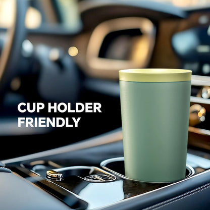 17 oz Travel Coffee Mug, Double Wall Vacuum Stainless Steel Insulated Coffee Tumbler With Lid, Splash-Proof & Cup Holder Friendly, Keeps Drinks Hot/Cold, Dishwasher Safe, Celadon