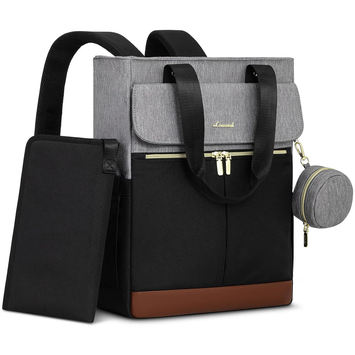 Diaper Bag Backpack,Tote Bag with Insulated Pockets Changing Pad