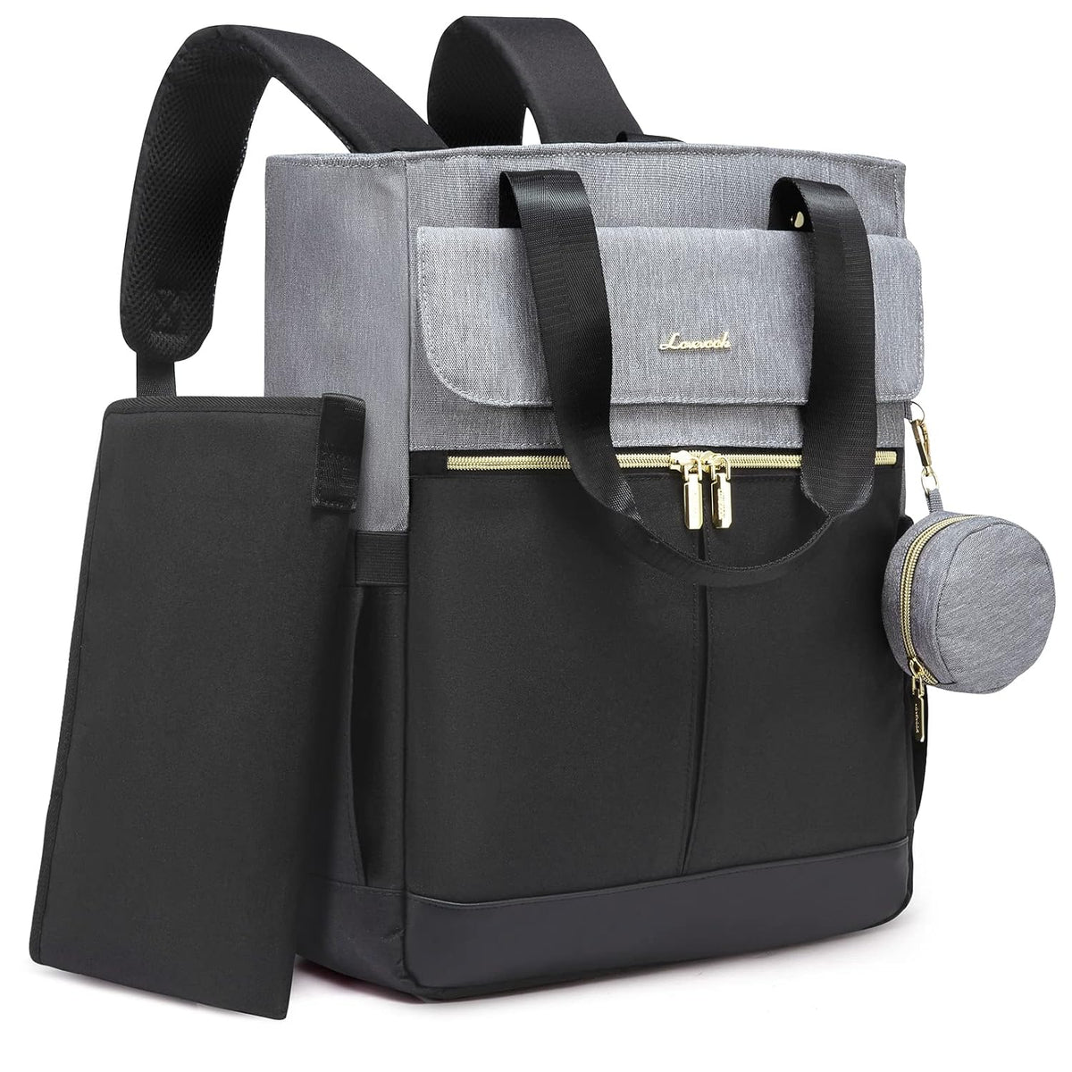 Diaper Bag Backpack,Tote Bag with Insulated Pockets Changing Pad