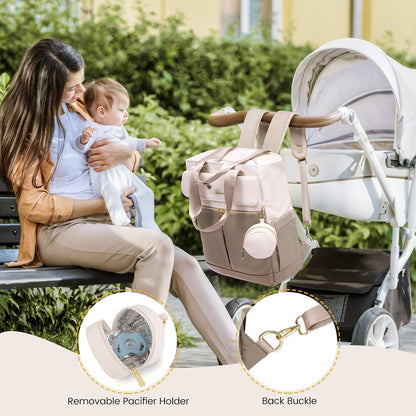 Diaper Bag Backpack,Tote Bag with Insulated Pockets Changing Pad