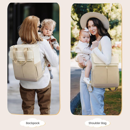 Diaper Bag Backpack,Tote Bag with Insulated Pockets Changing Pad