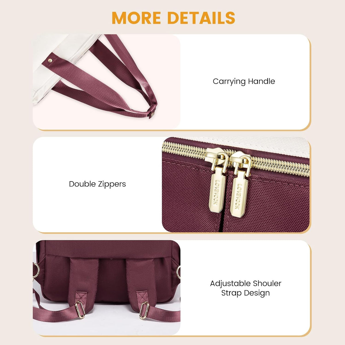 Diaper Bag Backpack,Tote Bag with Insulated Pockets Changing Pad
