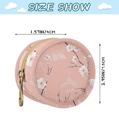 Beautiful Cherry Blossoms Baby Pacifier Holder Case, Dustproof Portable Storage Box for Diaper Bag Purse, Pacifier Storage Container for Boys & Girls