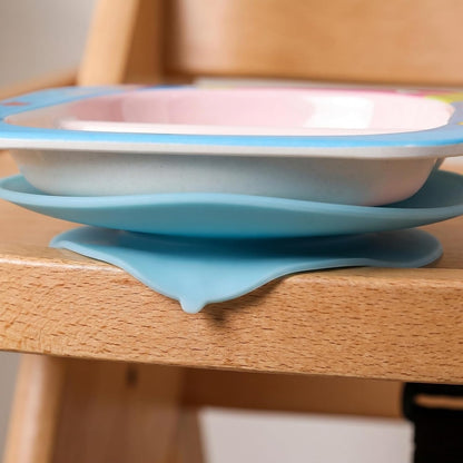 3Pcs Double Sided Suction Cups: Strong Grip Silicone Suction Pads for Plates and Bowls — Anti Slip Adaptive Eating Aids for Elderly Home Care Dining Table 3.74 Inch