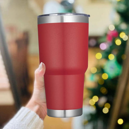 DOMICARE 30 oz Tumbler with Lid and Straw, Stainless Steel Tumblers Bulk, Insulated Vacuum Double Wall Travel Coffee Mug, Durable Powder Coated Tumbler Cup (Army Green, 1)