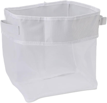Bath Toy Storage Net Organizer Mesh Shower Caddy with Zippered Bottom and Flexible Hanging Options for Kids Bathroom Decor and Toy Organization