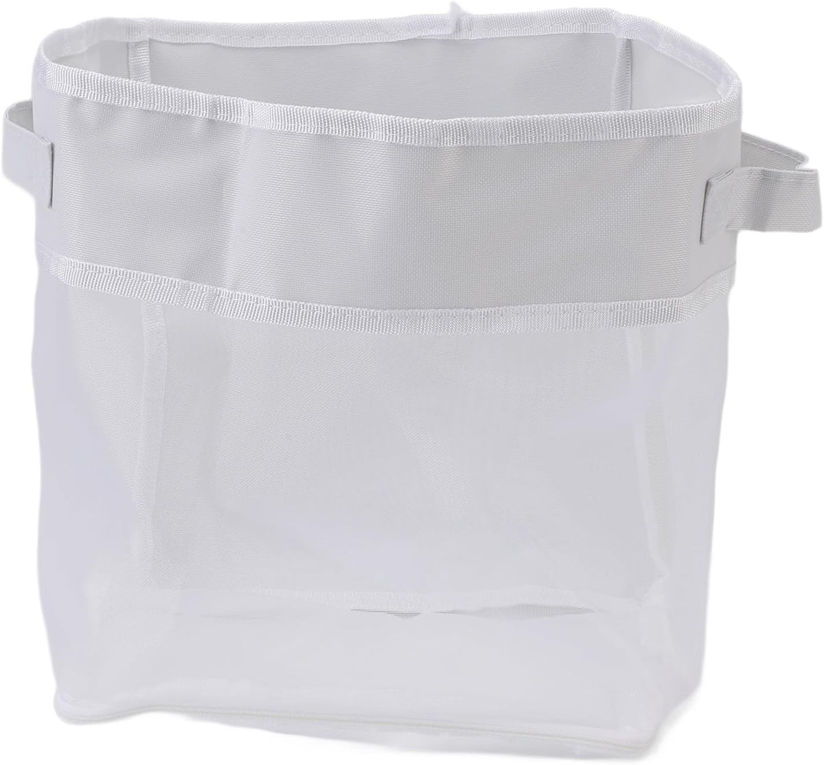 Bath Toy Storage Net Organizer Mesh Shower Caddy with Zippered Bottom and Flexible Hanging Options for Kids Bathroom Decor and Toy Organization