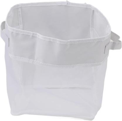 Bath Toy Storage Net Organizer Mesh Shower Caddy with Zippered Bottom and Flexible Hanging Options for Kids Bathroom Decor and Toy Organization