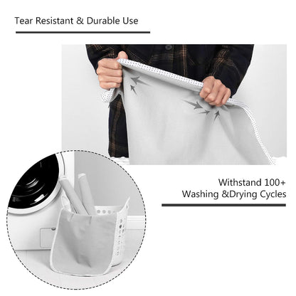 Waterproof Changing Pad Liners 6 Pack, 100% Cotton Reusable Cloth Diaper Liners, White