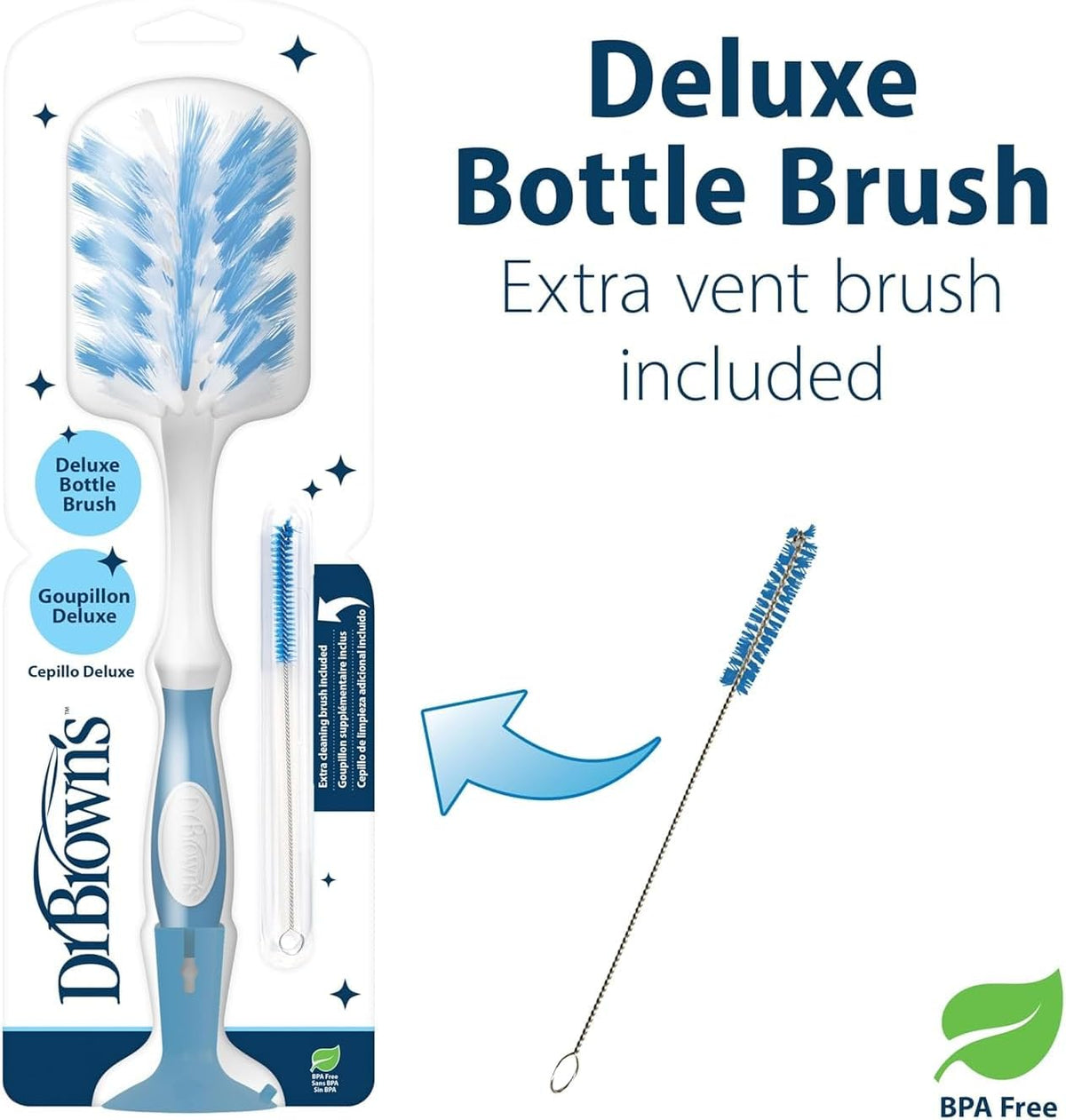 Deluxe Bottle Brush, Gray