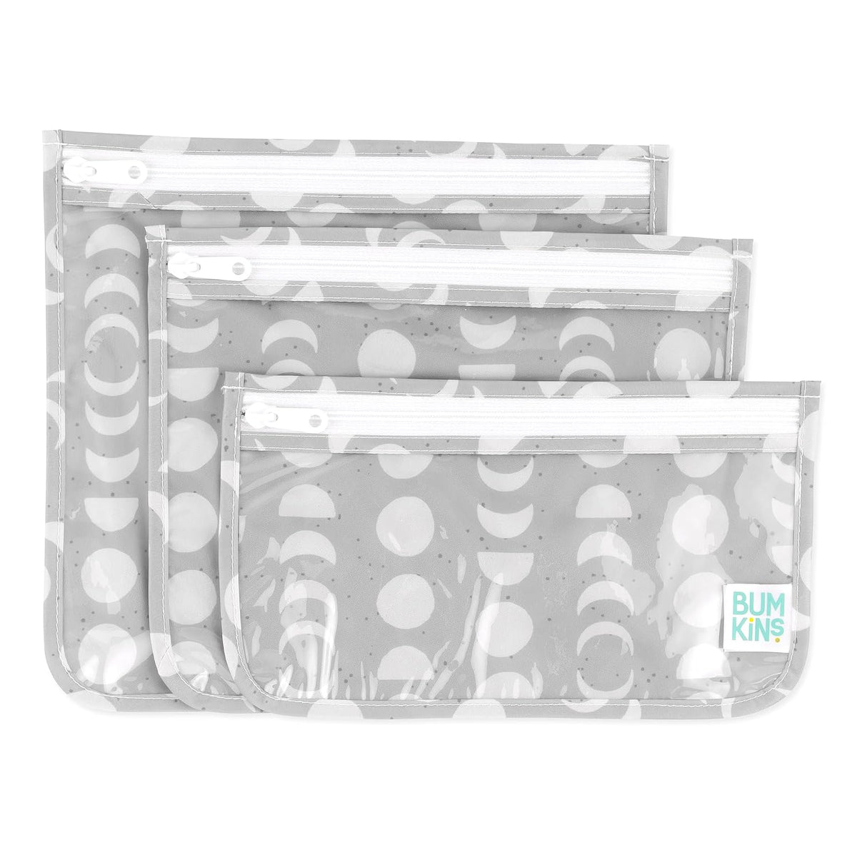 Roamio Travel Bag, Toiletry, TSA Approved Pouch, Zip Quart Size Airline Compliant, Clear-Sided, Baby, Diaper Organization, Makeup, Accessories, Packing, Set of 3 Sizes, Beige Check