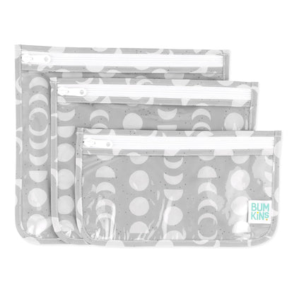 Roamio Travel Bag, Toiletry, TSA Approved Pouch, Zip Quart Size Airline Compliant, Clear-Sided, Baby, Diaper Organization, Makeup, Accessories, Packing, Set of 3 Sizes, Beige Check