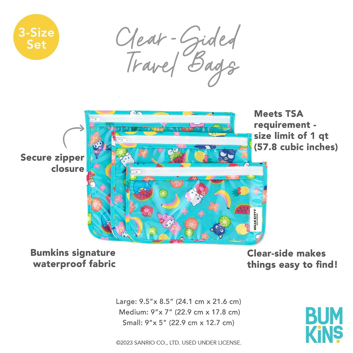 Roamio Travel Bag, Toiletry, TSA Approved Pouch, Zip Quart Size Airline Compliant, Clear-Sided, Baby, Diaper Organization, Makeup, Accessories, Packing, Set of 3 Sizes, Beige Check