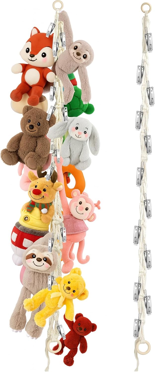 Stuffed Animal Storage Hammock Corner Hanging Stuffed Animal Holder