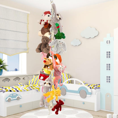 Stuffed Animal Storage Hammock Corner Hanging Stuffed Animal Holder
