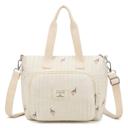 Small Diaper Bag Tote, Crossbody Diaper Bag Mini Purse with 5 Pockets
