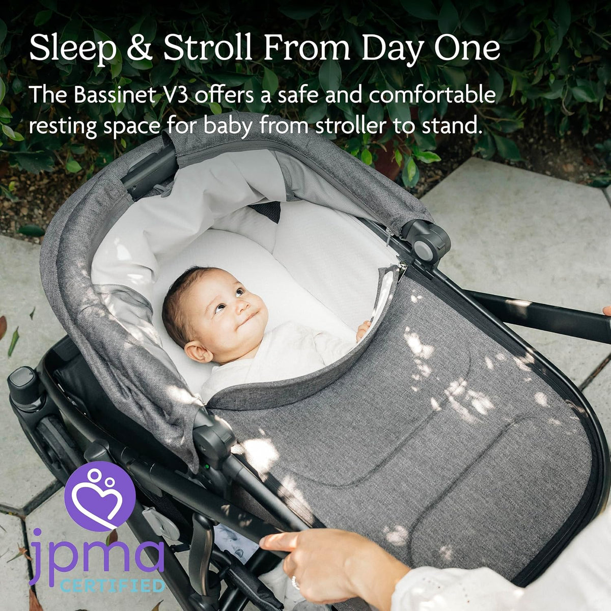 Bassinet V3 - Fits with Vista, Cruz, Ridge Strollers - Owen