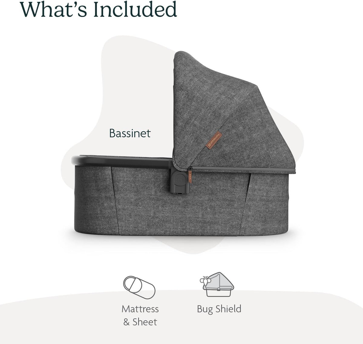 Bassinet V3 - Fits with Vista, Cruz, Ridge Strollers - Owen