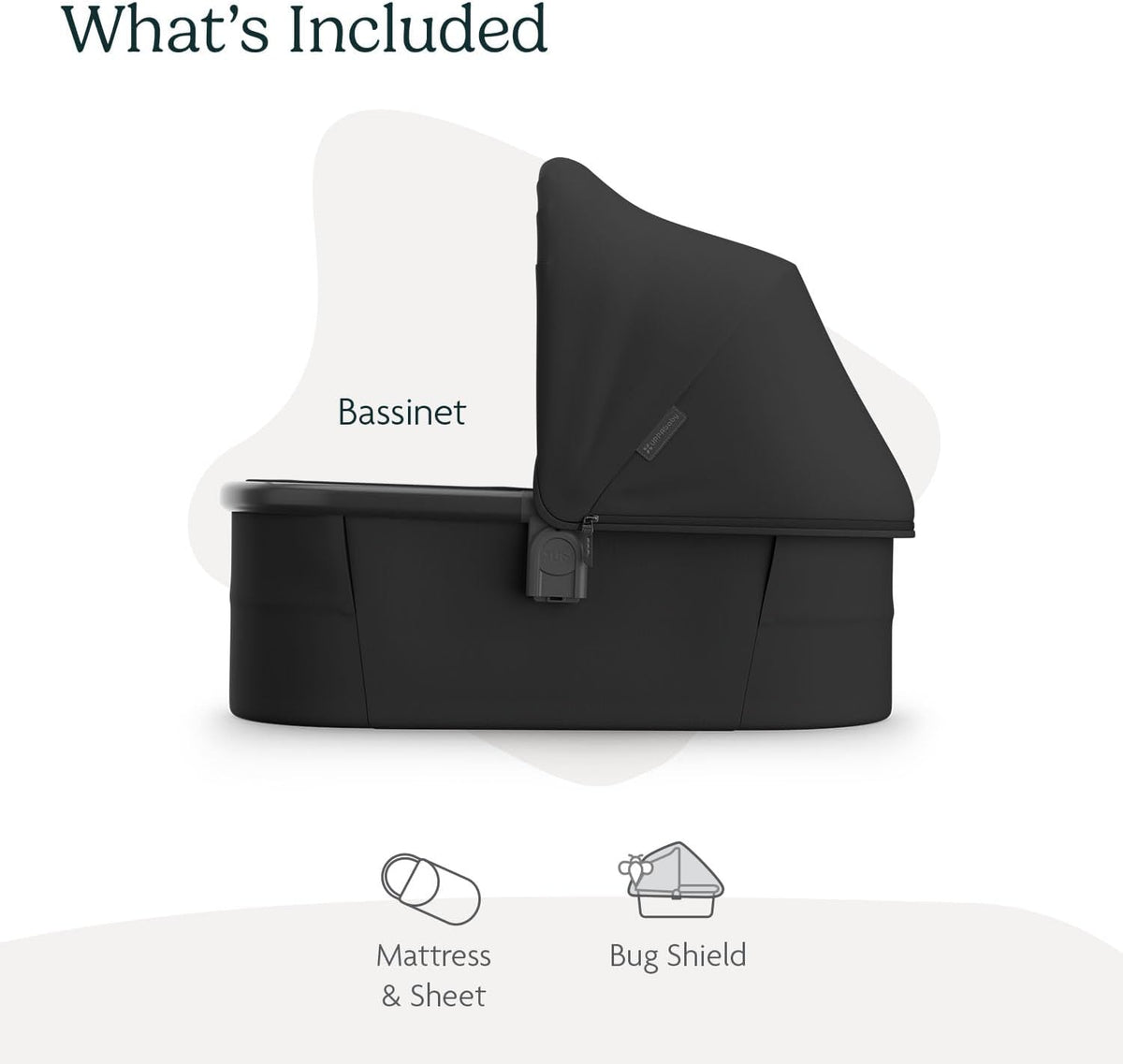 Bassinet V3 - Fits with Vista, Cruz, Ridge Strollers - Owen