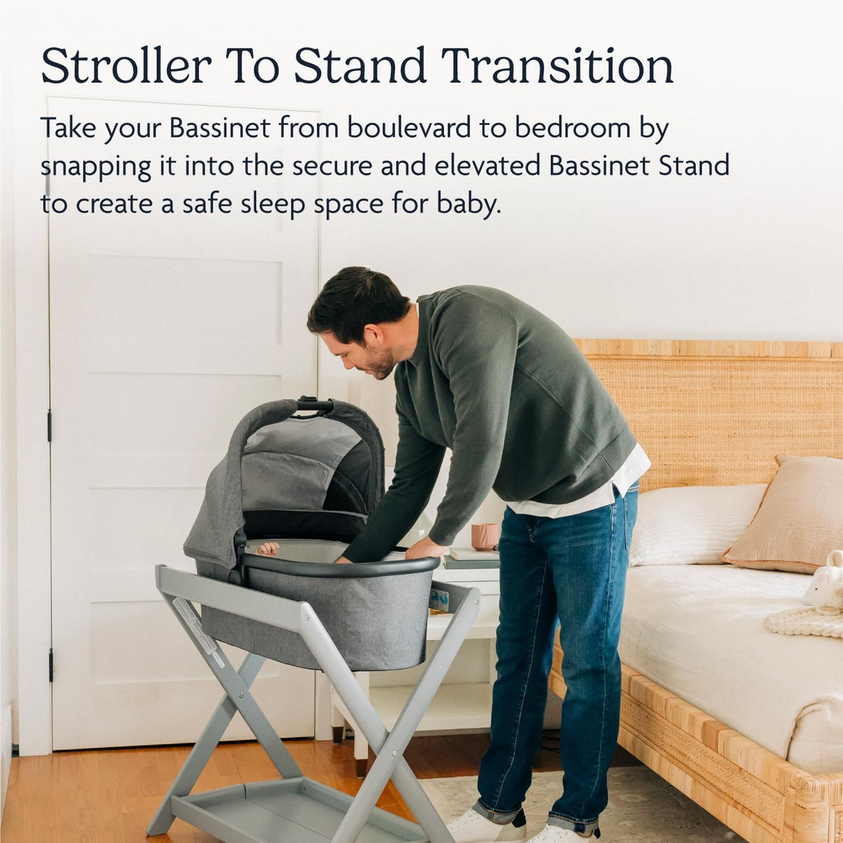 Bassinet V3 - Fits with Vista, Cruz, Ridge Strollers - Owen