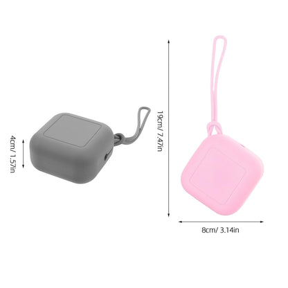Silicone Pacifier Holder Case for Babies, Portable Waterproof Pacifier Storage Bag 3pcs Pink Gray White, Travel Organizer Pouch for Newborns