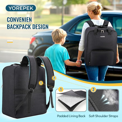 Backless Booster Car Seat Travel Bag for Airplane