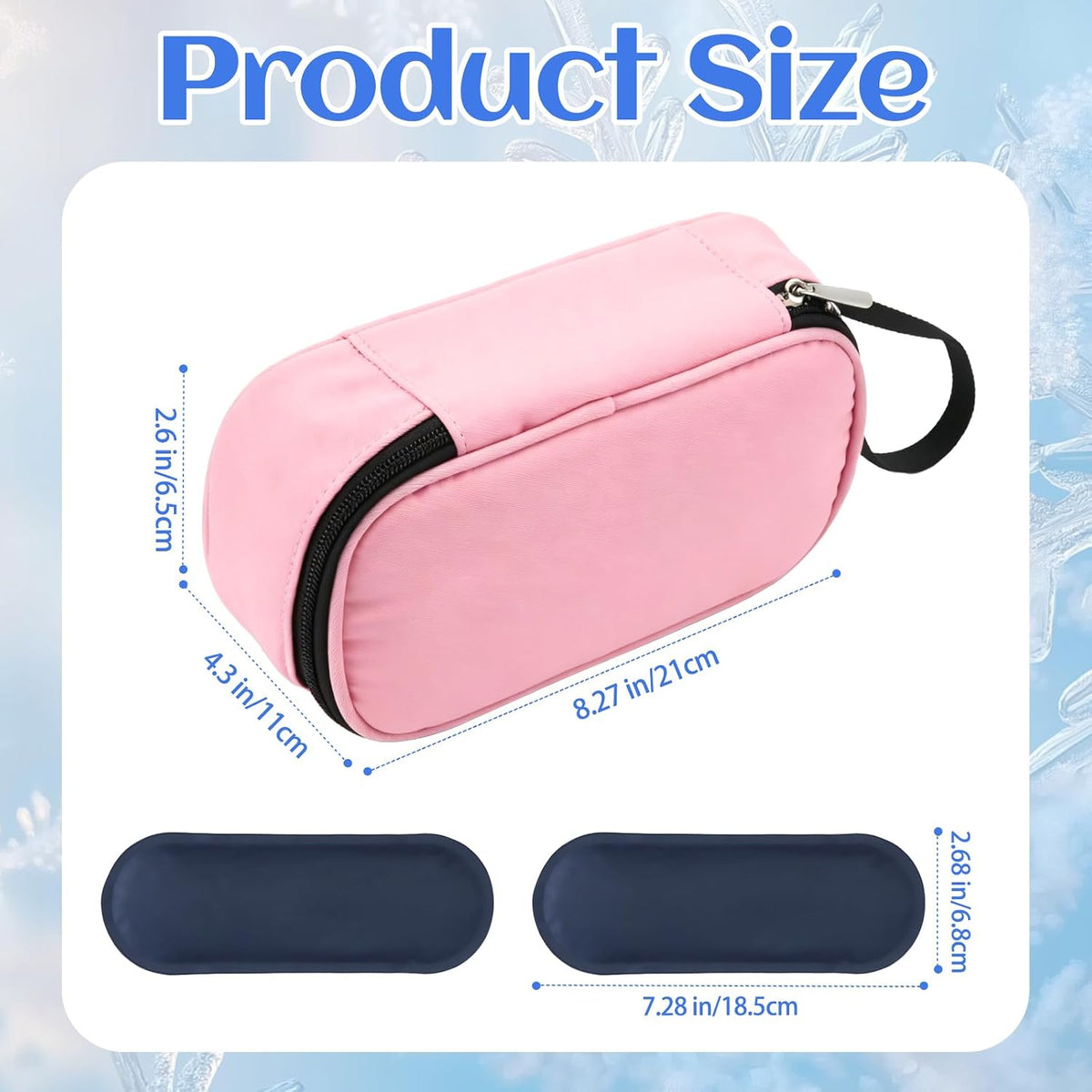Breastmilk Cooler Bag with Ice Pack, Portable Insulated Breast Milk Storage Cooler Bag, Small Stylish Breastmilk Storage Bag Cooler with Wrist Strap (Dark Gray)