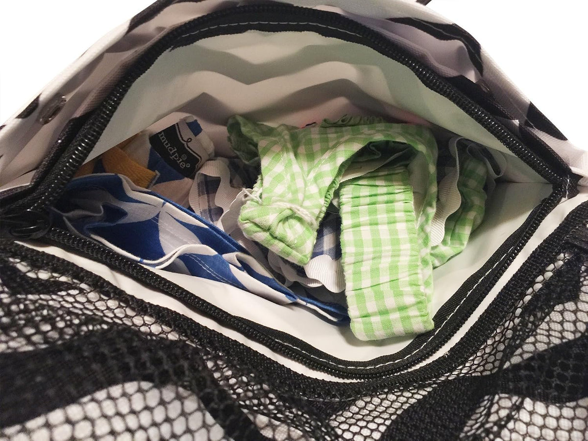 Skeddadles Baby Portable Changing Pad, 2 Wet/Dry Storage Areas, 2 Bags in 1!