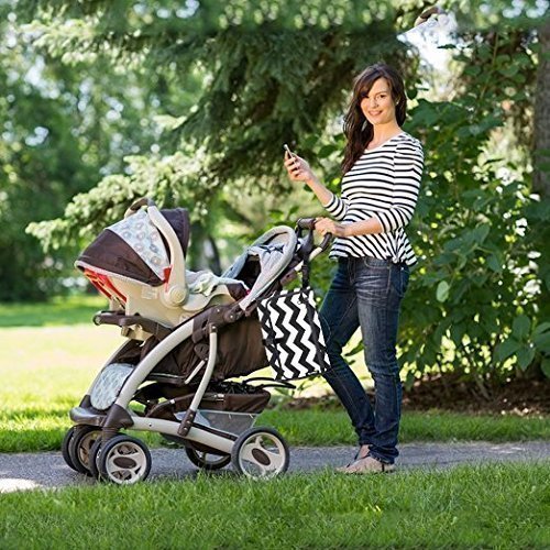 Skeddadles Baby Portable Changing Pad, 2 Wet/Dry Storage Areas, 2 Bags in 1!
