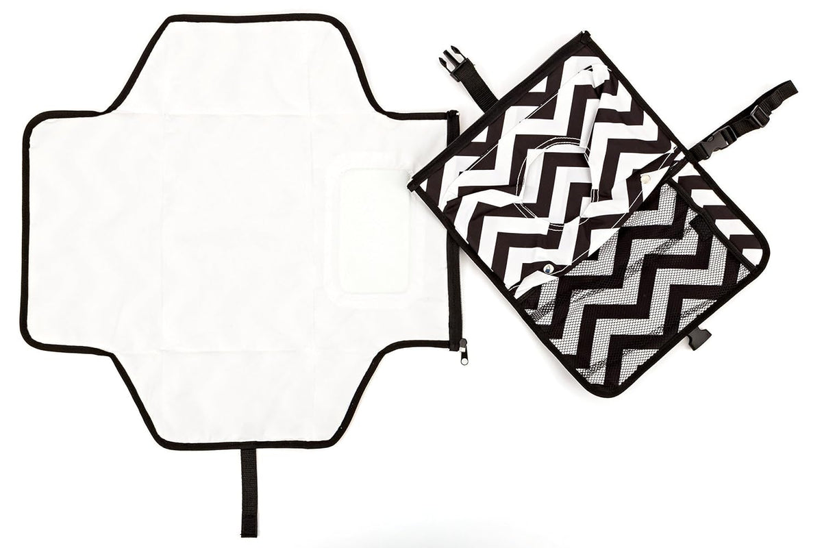 Skeddadles Baby Portable Changing Pad, 2 Wet/Dry Storage Areas, 2 Bags in 1!