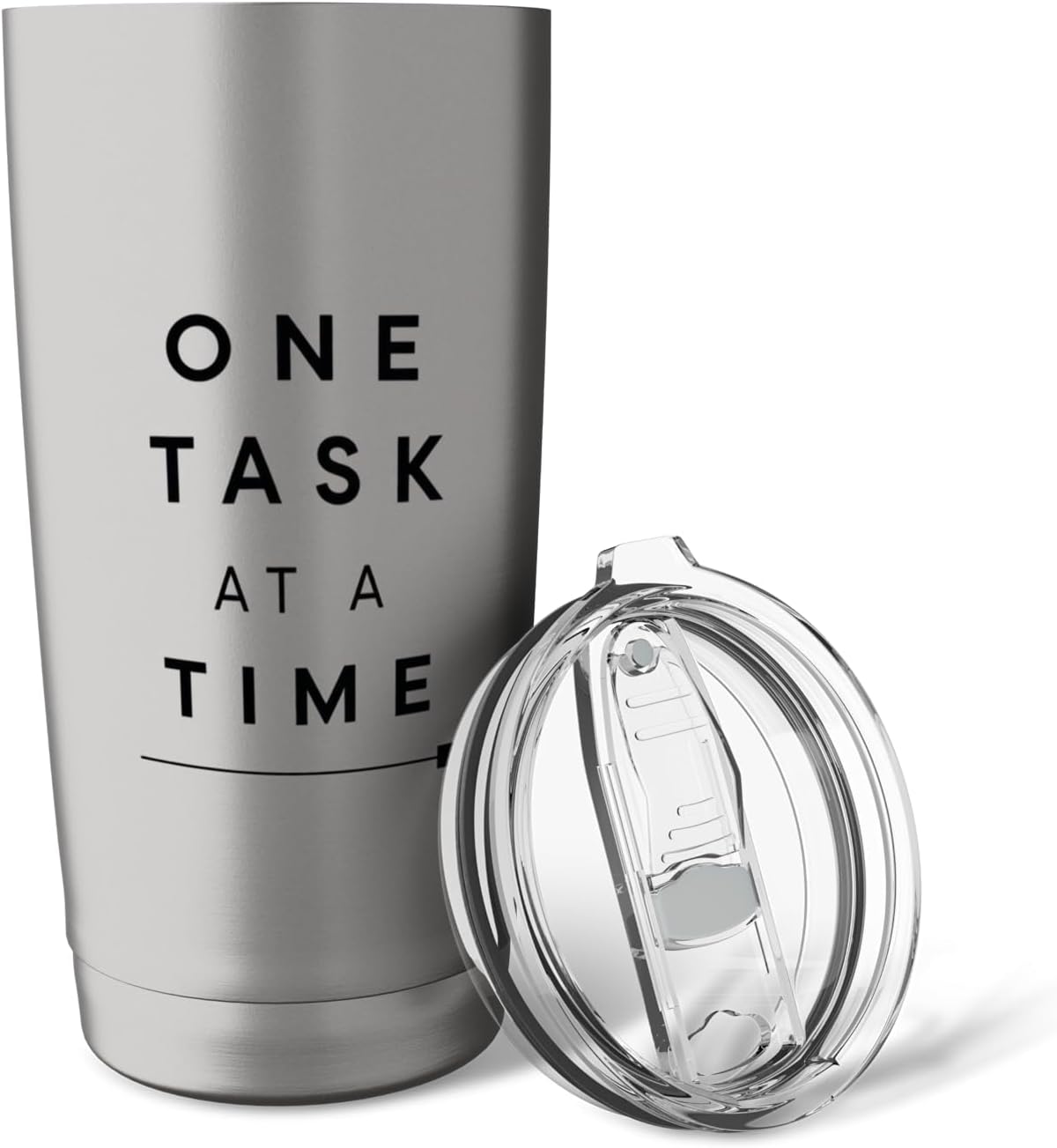 One Task At A Time Minimal Focus Productivity Shirt Stainless Steel Insulated Tumbler