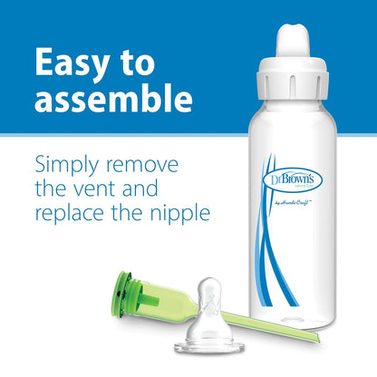 Milestones Options+ Sippy Spouts, Narrow, Soft 100% Silicone Baby Bottle Sippy Spout, 6m+, 2 Count